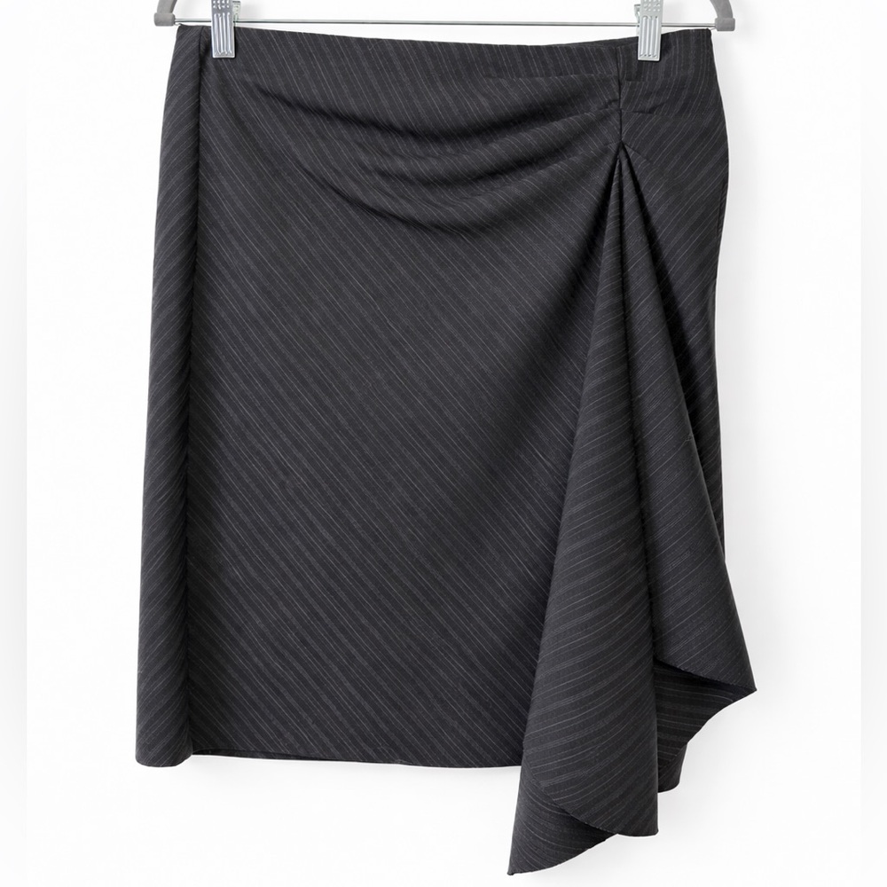 Development Ruched Ruffle Pinstripe Skirt 8 - Picture 2 of 5